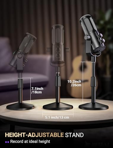 FIFINE AmpliTank TANK6S Vocal Dynamic Microphone XLR/USB Desktop Mic - size: TANK6S