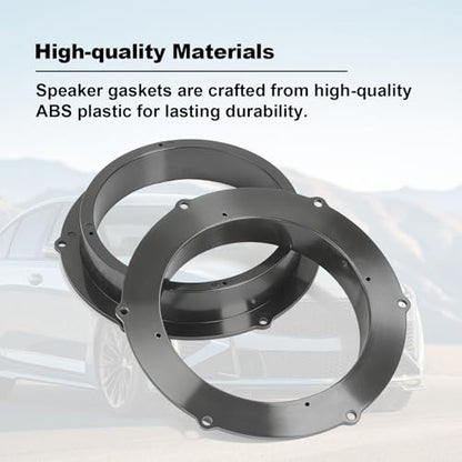 Audio Speaker Mounting Spacer, 2PCS Car Audio Mounting Spacer Ring Bracket Kit Speaker Sealing Gaskets Replacement for Front Door 2007‑2011