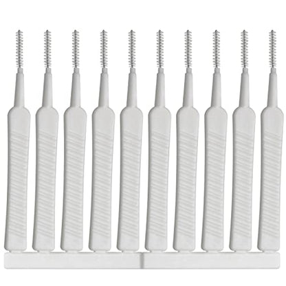 MEETOOT 50pcs Multifunctional Mobile Phone Charging Port Cleaning Brush 65mm Dust Shower Hole Cleaning Mini Brush Bendable Mini Soft Round Brushes