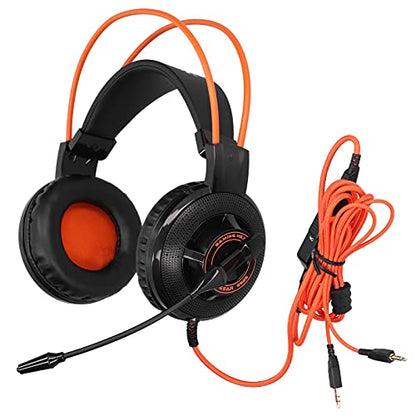 Gaming Headset Lightweight Adjustable with Microphone for and PC Sound Control