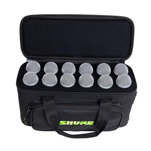 Shure by Gator Padded Microphone Bag that Holds Up to 12 Mics; (SH-MICBAG12) - style: Holds 12 Mics