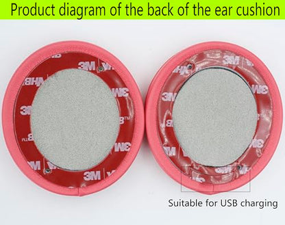 Replacement Ear Pads Compatible with Beats Solo3.0 Wireless Psychedelic red - color: Psychedelic red