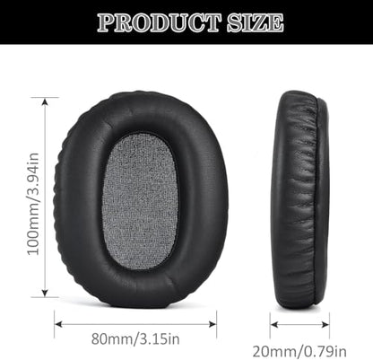 Aiivioll 2-in-1 WH-XB910N Replacement Earpads/Silicone Headband Pad for Sony WH-XB910N Headphones, Protein Leather Cushions with Memory Foam, Silicone Zipper Headband Protector Cover (Black) - color: Black-with headband cover
