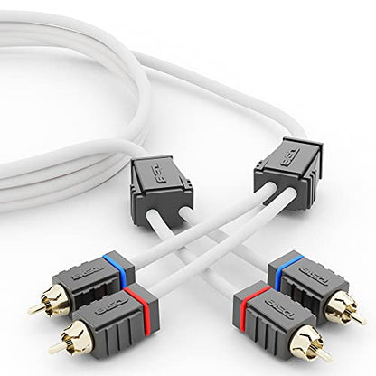 DS18 MOFCR-6FT 2 Channels OFC Marine RCA Audio Stereo Cable - 6 Feet - style: 6 Ft