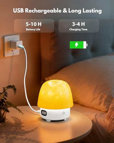 Shower Light with Bluetooth Speaker, Waterproof Shower Lamp with White Noise, 16 Colors Ocean Wave Projector Light with Remote & Touch Control, Music Lamps for Inside Shower Bathroom Bathtub - color: White