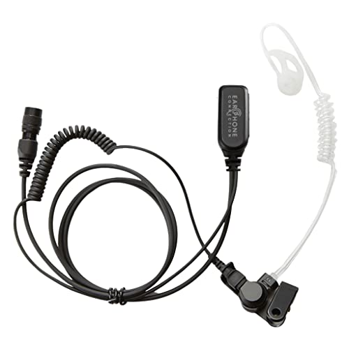 Radio Earpiece, Hawk Lapel Microphone, Quick Release Replacement, Fits Quick Release Adapters