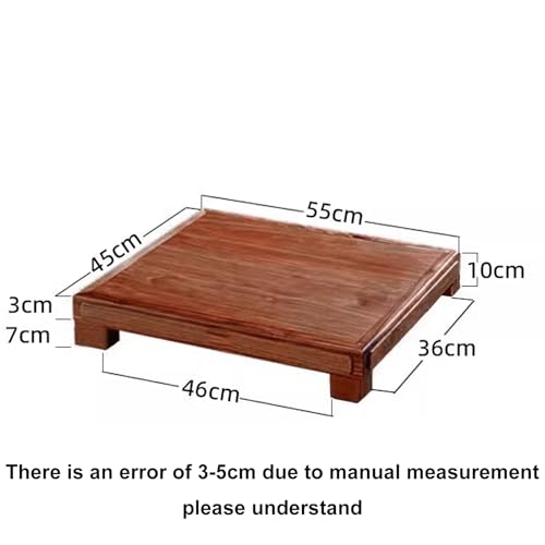 Audio Rack Tower, Shelf Organizer Rack Small, Media Stand, Rack Audio Tower Minimalistic Heavy Duty 25Kg Made of Solid Rubber Wood Brown 4 Sizes,Brown1 Layer - size: 1 layer