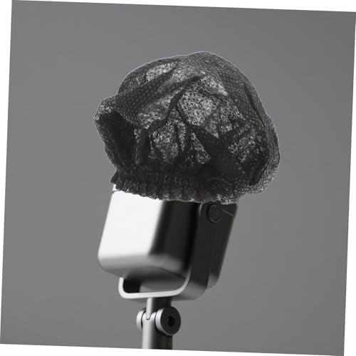 Kisangel 200pcs Mic Clean Covers: Disposable Protective Microphone Sleeves With Noise Reduction Non Woven For Recording Room Shared