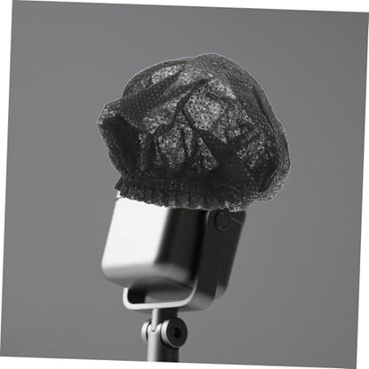 Kisangel 200pcs Mic Clean Covers: Disposable Protective Microphone Sleeves With Noise Reduction Non Woven For Recording Room Shared