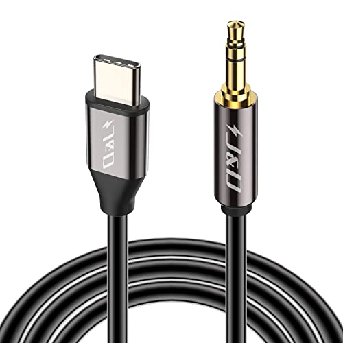 J&D USB C to 3.5mm 1/8 inch Audio Aux Cable, USB Type C to Standard 3.5mm 1/8 inch TRS Male Car Aux Adapter Cable Compatible with iPhone 16/17 Series, 3.3 Feet - size: 3.3 Feet