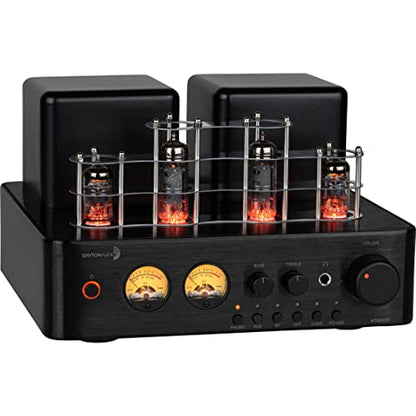 Dayton Audio HTA100 Integrated Stereo Hybrid Tube Amplifier 100 Watts - color: HTA100