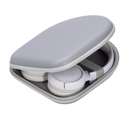 Ginsco Headphone Case Compatible with JBL Tune 510BT/520BT/500BT with Sony WH-CH520/510, Ultra-Slim Hard Shell Waterproof Headphone Case for On Ear Headphones (Gray White) - color: Gray White