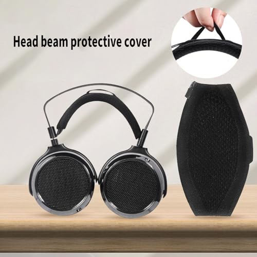 Headphone Headband Cushion Covers Headbeam Sleeve Easy to Use with Smooth Zippers for HE300 HE400 Headphones Earpads