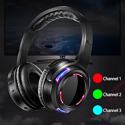 Professional Silent Disco LED Wireless Headphones and RF LED Silent Disco Earphones for iPod MP3 DJ Music Pary Club (30 led Headphone + 2 Transmitter) - color: 30 led headphone + 2 transmitter
