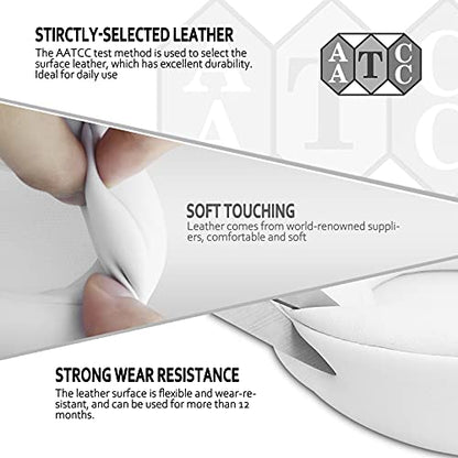 Replacement Ear Pads for Beats Studio 3 & Studio 2, Upgraded Beats Studio 3 Replacement Parts and Beats Headphones Accessories, Compatible with B0500 B0501 Wired/Wireless Models, White - color: White