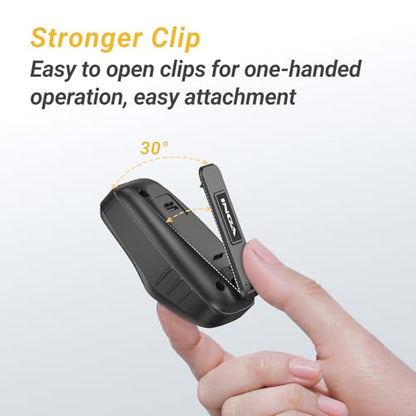 INGA Wearable Bluetooth Speaker, IP67 Waterproof Clip-on Mini Portable Speakers, Supports Siri Google Assistant, Wireless Clip Speaker with Built-in Mic, Hands-Free Music and Calls(Yellow) - color: Yellow with Voice Assistant