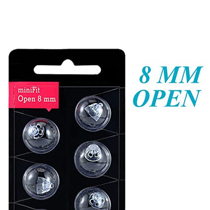 Hearing Aid Domes for Oticon MiniFit Open Vent Bass Domes: 3 Packs (8mm),Universal Domes for Oticon Hearing Aid Supplies - size: 3 PACKS