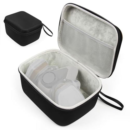 Hard EVA Protective Carrying Case Compatible with 3M 6200 Half Face Mask | Extra Deep 8.3" x 6.3" x 4.7" , Compatible with 3M 6200, 6300, 6500, 7502 Half Face Respirator Mask, Storage Box for Cameras