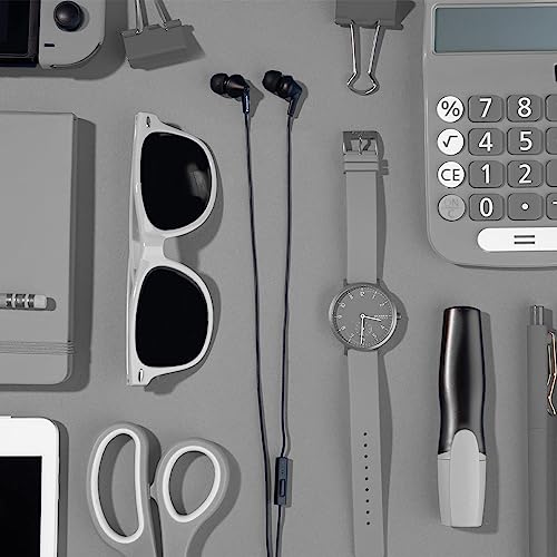 Panasonic ErgoFit Wired Earbuds with Microphone, 3.5mm Jack Wired Headphones with Mic and Call Controller, Ergonomic Custom-Fit Earpieces (S/M/L), for Phones and Laptops - RP-TCM125-KA (Matte Black) - color: Matte Black, style: With Mic
