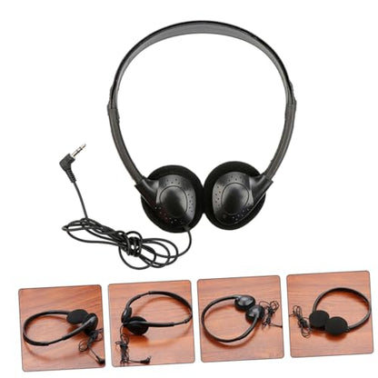 Happyyami Wired Noise Reduction Headset for Tablet Ergonomic Over Ear Headphones Lightweight and Comfortable Design for Long Use Durable and Practical for Home Office Work