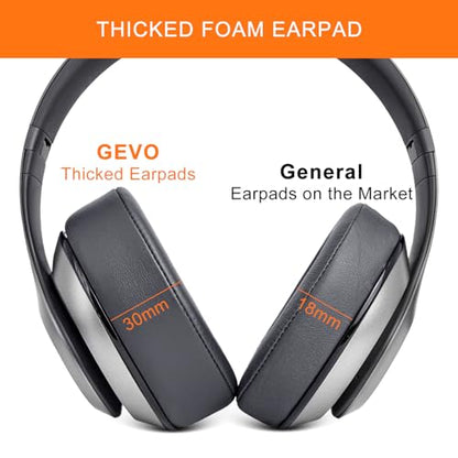 GEVO Replacement Ear Pads for Beats Studio 2 & 3 Headphones Ear Cushions - color: Dark Gray