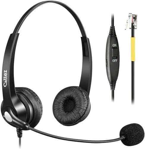 Callez Office Phone Headset for Yealink VoIP Phone T46S T48S T42S T23G T27G