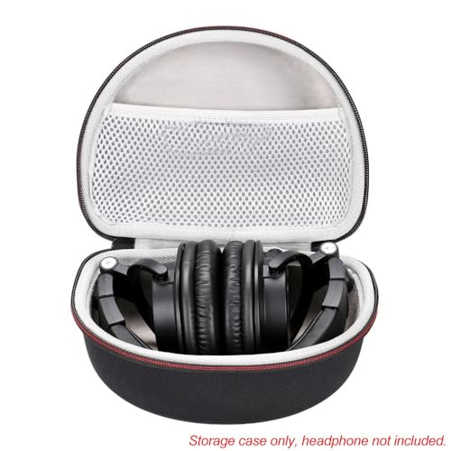 7.9 x 6.7 x 3.1in EVA Oxford Cloth Hard Headphone Carrying Case Waterproof Shockproof Bag for Over-Ear Headsets Travel Pouch