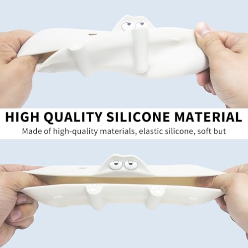 Silicone Kawaii Cute Case for Beats Pill Wireless Bluetooth Speaker, Anti-Scratch Protective Sleeve Compatible With Beats (Off-White) - color: Off-White