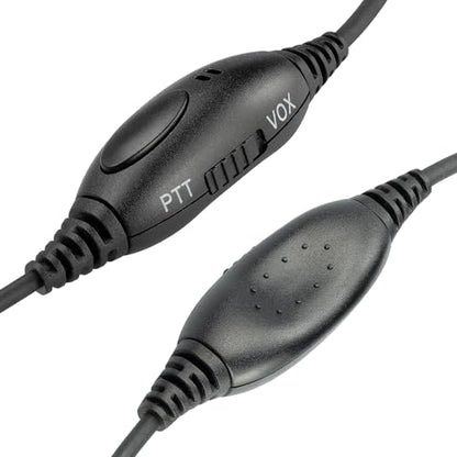 Arrowmax AHDH1000-M3 Over Head Headset Boom Mic Compatible with Rocky Talkie Expedition Radio Motorola M5 Plug GP328 Plus PRO5150 Elite