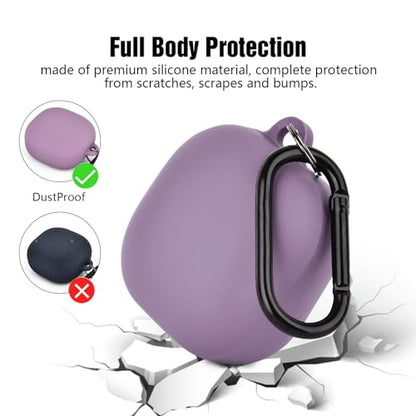 AIRSPO Silicone Case Compatible with Samsung Galaxy Buds 2/Pro/Live/Pro 2/FE Cases (Smokey Mauve) - color: Smokey Mauve