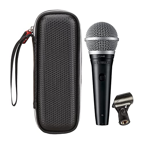 Mchoi Microphone Case Fits for Shure PGA48-LC Cardioid Dynamic Vocal Microphone,Case Only
