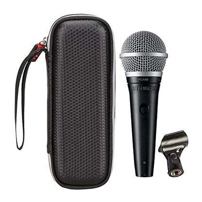 Mchoi Microphone Case Fits for Shure PGA48-LC Cardioid Dynamic Vocal Microphone,Case Only