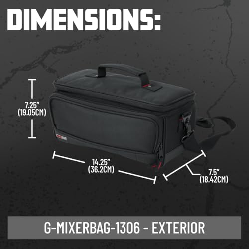 Gator Cases Padded Nylon Mixerbag for X-AIR Series Mixers, with Removable Adjustable Shoulder Strap, (G-MIXERBAG-1306) - size: 13.1" x 6.25" x 6", style: Small Format