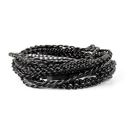 2 Meter TFZ-Pins in Ear Monitor Cable KBEAR KS1 IEM Extension Headphone Cable Cords for CCZ Melody/DC01 PRO/MC02/DC02/DC03/NC01/KS2/Storm, CCZ 4N OFC Silver-Plated Wire (Inky, TFZ-Pin, 3.5mm Plug) - size: TFZ-Pins 3.5mm, style: 2M long