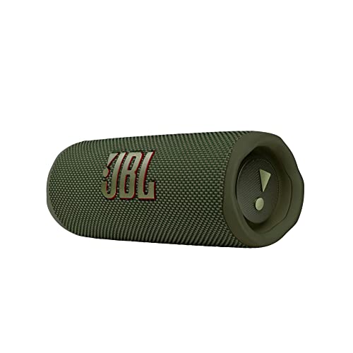 JBL Flip 6 - Portable Bluetooth Speaker, Powerful Sound and Deep Bass, IPX7 Waterproof, 12 Hours of Playtime, Speaker for Home, Outdoor and Travel (Green) (Renewed) - color: Green