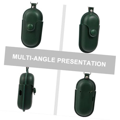 Alipis Waterproof Earphone Case for 3i Model, Scratch-Proof Portable Earbud Holder with Anti-Lost Design, Dark Green Protective Cover for Travel and Camping