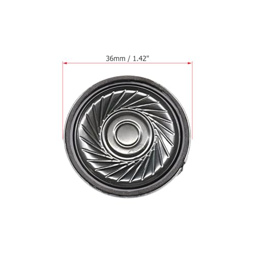 uxcell 0.5W 16 Ohm Micro Internal Speaker Magnet Loudspeaker 36mm Dia 2pcs