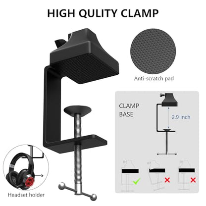 BM10 Heavy Metal Microphone Boom Arm Stand for Podcast Recording