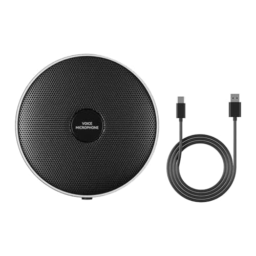 Conference USB Microphone No Speaker,Desktop Computer Mic, Noise-Canceling Technology, Plug & Play, Compatible with Windows & MacOS - style: retro
