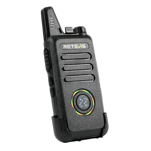 Retevis RT22S Walkie Talkies for Adults, 2 Way Radio with Earpiece(10 Pack) | For Daycare, Hospitality&Retail, Intuitive Channel Display, Lightweight Pocket-Friendly Design, FRS 22CH, All-Day Battery