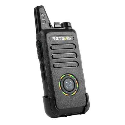 Retevis RT22S Walkie Talkies for Adults, 2 Way Radio with Earpiece(10 Pack) | For Daycare, Hospitality&Retail, Intuitive Channel Display, Lightweight Pocket-Friendly Design, FRS 22CH, All-Day Battery
