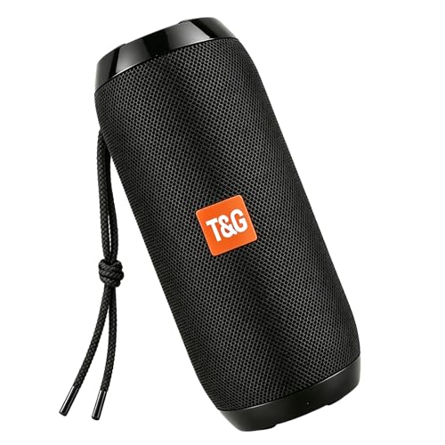 T&G TG Portable Bluetooth Speaker, IPX4 Waterproof Wireless Speaker,Black - color: Black