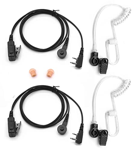 2X Headset Earpiece Mic PTT for Kenwood NX-220 NX-320 Baofeng UV-5R Radio