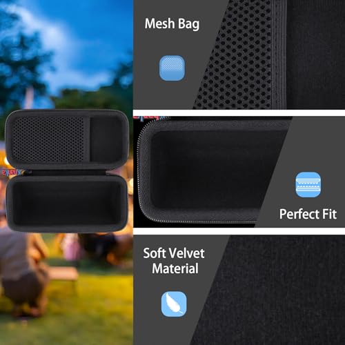khanka Hard Travel Case Replacement for Sonos Roam 2 / Sonos Roam Portable Smart Bluetooth Speaker - color: Black