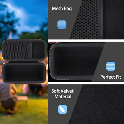 khanka Hard Travel Case Replacement for Sonos Roam 2 / Sonos Roam Portable Smart Bluetooth Speaker - color: Black