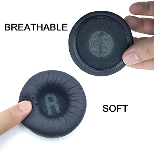 Earpads for Tune 600 BTNC 500BT T450, Replacement Ear Cushion Pads with Protein Leather and Memory Foam for Tune T450BT 500 JR300 Wireless Headphones, Pack of 2, Black - color: Black
