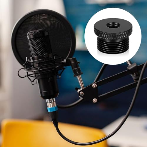 6 Pcs Mic Stand Adapter, 1/4 Female to 5/8 Male Screw Adapter | Microphone Stands AdaptersThread Tripod Screw Adapters for Microphone Stand Mount to Camera Tripod