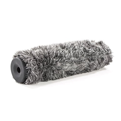 Movo WS-G270 Furry Rigid Windscreen for Microphones 18-23mm in Diameter and up to 10.6" (27cm) Long - Dark Gray - size: 10.6"
