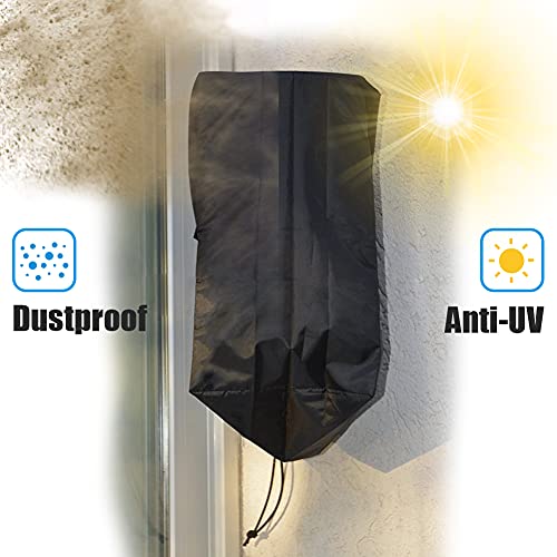 Outdoor Speaker Cover Waterproof Wall Mounted Speaker Protection with Windproof Elastic Cord - size: 1pack