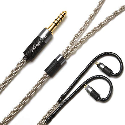 0.78mm 2Pin 6N Single Crystal Silver 2.5mm/4.4mm Balance Earphone Upgrade Cable for Oriolus Audeze iSINE20 LCDi3 64audio A12t TIA RE2000 Legend X Billie Vision VE6 DUNU SA6 (2.5mm Plug) - size: 2.5mm Plug